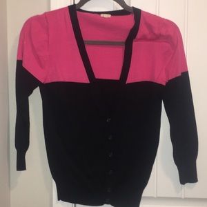 Pink and Navy Cardigan